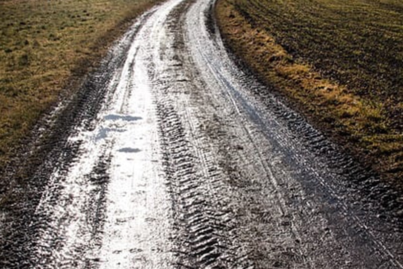 Muddy road